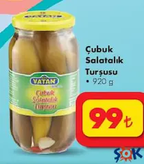 ÇUBUK SALATALIK TURŞUSU 920 G ÇUBUK SALATALIK TURŞUSU 920 G